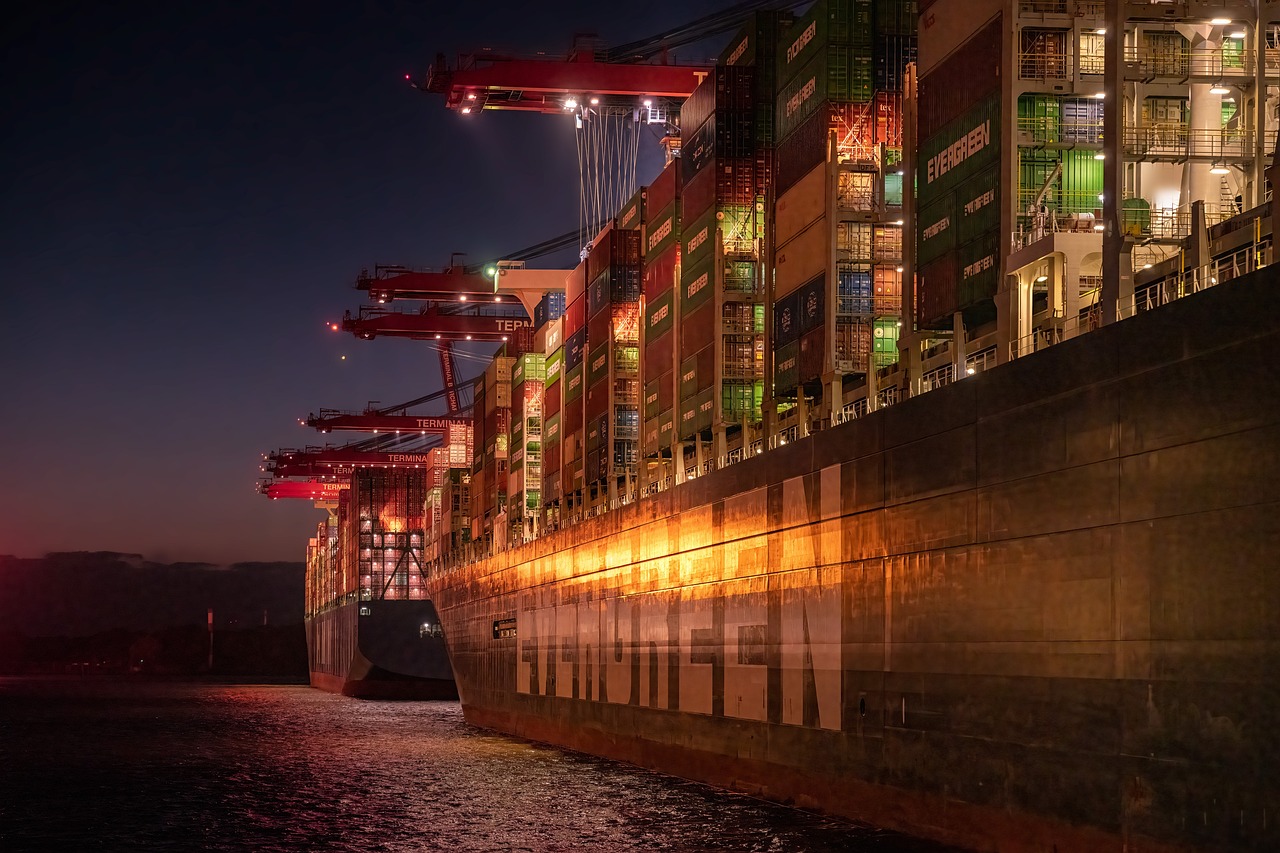 Cargo Ship at Port